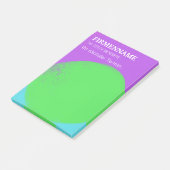 coole grün lila Klebezettel Terminerinnerung Post-it® Notes (Schuin)