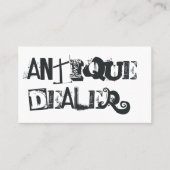 Coole Grunge Antiekwinkel Visitekaartje (Voorkant)