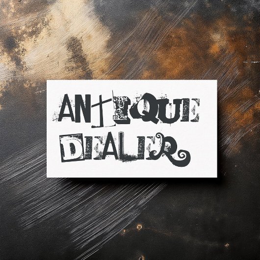 Coole Grunge Antiekwinkel Visitekaartje