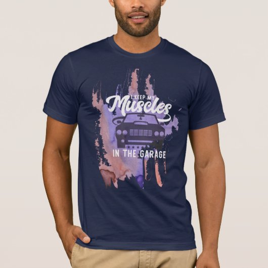 coole grunge shirt - ontwerp van de auto (Voorkant)