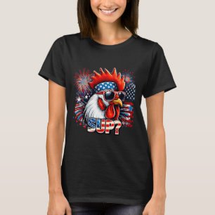 Coole Haan met Zonnebril Sup Retro Boerderij Sfeer T-shirt