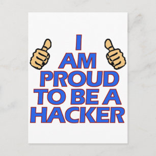 coole Hacker-design Briefkaart