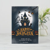 Coole Halloween-feest  Kaart (Staand voorkant)