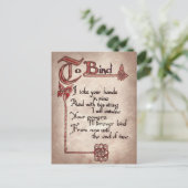 coole Halloween heks toverspreuk vakantie ansichtk Feestdagenkaart (Staand voorkant)