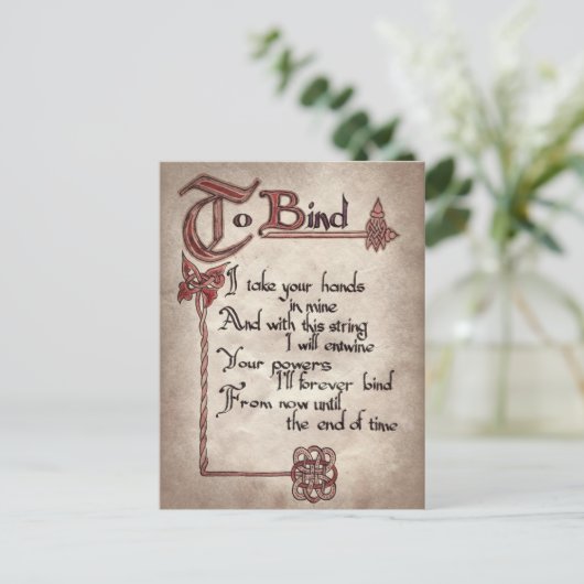 coole Halloween heks toverspreuk Vakantie ansichtk Feestdagenkaart (Staand voorkant)