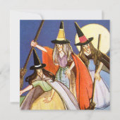 coole  Halloween heksen Vakantie Kaart (Voorkant)