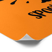 coole Halloween-heksenwoordkunst Poster (Hoek)