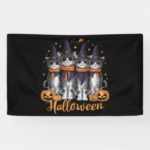 Coole Halloween katten cadeau voor dochter cadeau  Spandoek