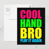 COOLE HAND BRO SPEEL HET OPNIeuw Briefkaart (Voorkant / Achterkant)