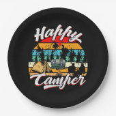 coole Happy Camper party Papieren Bordje (Voorkant)