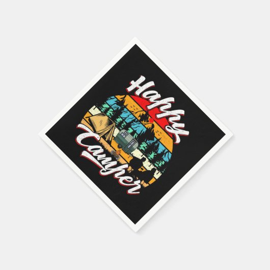 coole Happy Camper party Servet (Hoek)