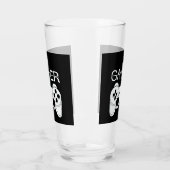 coole hartslag gamer woordkunst glas (Links)