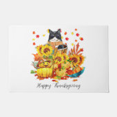 Coole herfst kat deurmat (Voorkant)