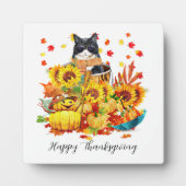 Coole herfstkat fotoplaat (Voorkant)