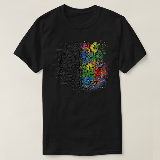coole hersenkunst t-shirt (Design voorkant)