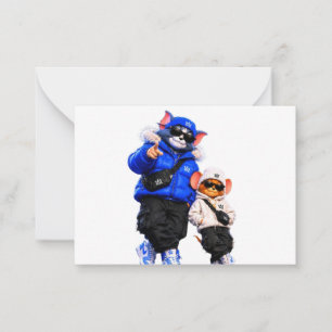 Coole Hip Hop Dier Vinyl Sticker Urban Streetwea Notitiekaartje