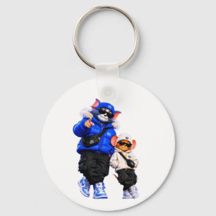 Coole Hip Hop Dier Vinyl Sticker Urban Streetwea Sleutelhanger