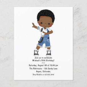 Coole Hip Hop Rap Jongen Break Danser Verjaardagsf Flyer