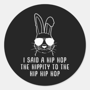 Coole Hip-hop Zonnebril Konijn Pasen Cadeau Heren Ronde Sticker