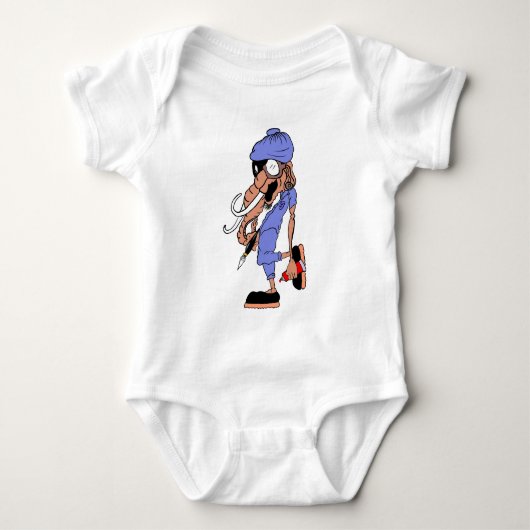 Coole hiphop kunstenaar cartoo romper (Voorkant)