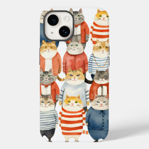 COOLE HIPSTER KATTEN Case-Mate iPhone 14 HOESJE