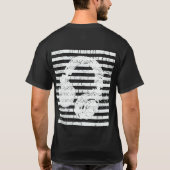 coole hoofdtelefoon, stijlvolle & gepersonaliseerd t-shirt (Achterkant)