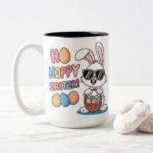 Coole Hoppy Pasen Konijn Zonnebril en Mand Kindere