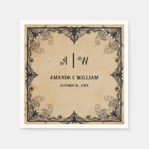 coole horror Gothic classic Bruiloft servetten