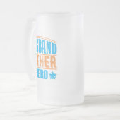 coole Husband Father Hero woordkunst Matglas Bierpul (Voorkant links)