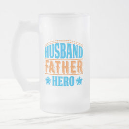 coole Husband Father Hero woordkunst Matglas Bierpul
