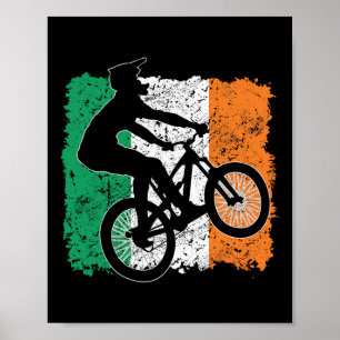 Coole Ierse Vlag Vintage Ierse Vlag Mtb Mountain Poster
