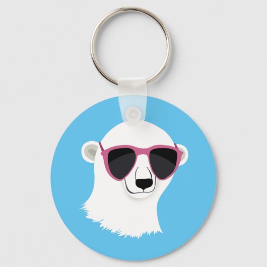 Coole ijsbeer sleutelhanger (Voorkant)