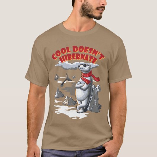 Coole ijsbeer t-shirt (Voorkant)