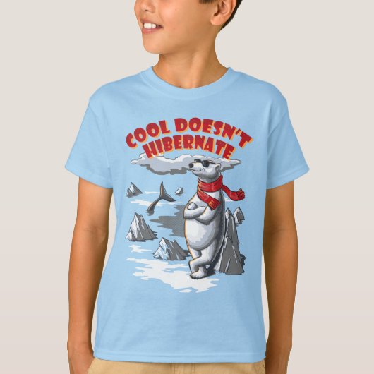 Coole ijsbeer t-shirt (Voorkant)