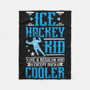Coole ijshockeykind fleece deken
