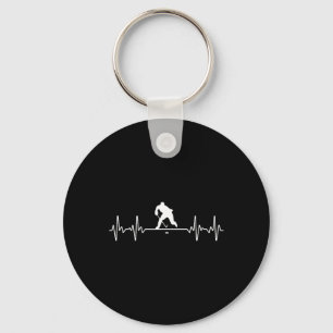 Coole ijshockeykunst voor mannen vrouwen ijshockey sleutelhanger