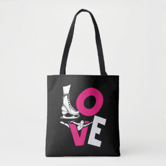 coole ik hou van ijsschaatsen cadeau voor jongens  tote bag