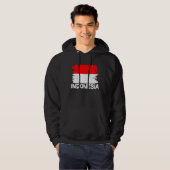 Coole Indonesische Vlag Hoodie (Voorkant volledig)