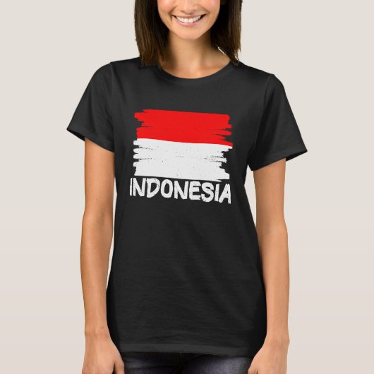 Coole Indonesische Vlag T-shirt (Voorkant)