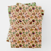 coole Italiaanse voedselpartij Inpakpapier Vel (In situ)