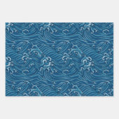 coole Japanse patroonpagina's voor papierpakjes Inpakpapier Vel (Voorkant 2)