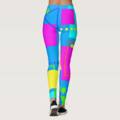 COOLE JAREN TACHTIG ERA SHAPE PATROON JAREN '80 NE LEGGINGS (Achterkant)