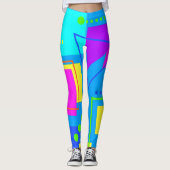 COOLE JAREN TACHTIG ERA SHAPE PATROON JAREN '80 NE LEGGINGS (Voorkant)