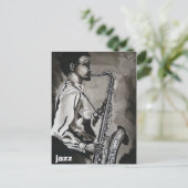 coole jazz briefkaart (Staand voorkant)