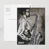 coole jazz briefkaart (Voorkant / Achterkant)