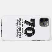 coole jonge 70e verjaardag citaat gezegden Case-Mate iPhone case (Achterkant (horizontaal))