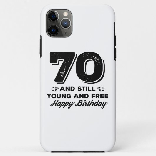 coole jonge 70e verjaardag citaat gezegden Case-Mate iPhone case (Achterkant)
