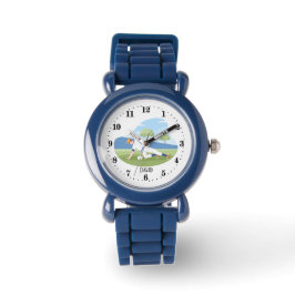 coole jongens Baseball-liefhebbers voegen naam toe Horloge