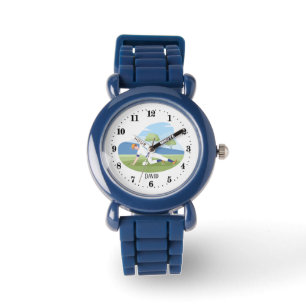 coole jongens Baseball-liefhebbers voegen naam toe Horloge
