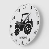 coole jongens kind room tractor grote klok (Hoek)